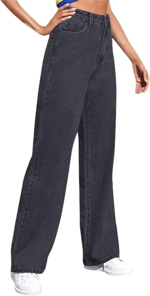 Straight Leg Jeans Woman Baggy Plus Size High Waisted Mother Mom 90s Boyfriend Denim Jeans Vintage Y2k Denim Pants