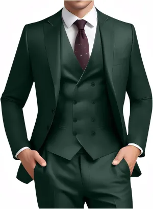 Suit for Men Wedding Slim Fit 3 Piece Set Blazer Jacket Vest Pants Tuxedo Suits for Groomsmen Business Prom Party Sport Coat