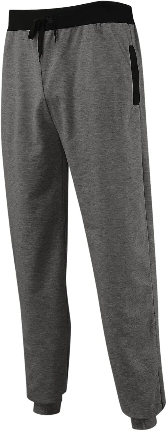 Summer Pants for Men Solid Color Elastic Waist Drawstring Pocket Slim Leg Casual Soft Fit Elasticity Trendy Trousers