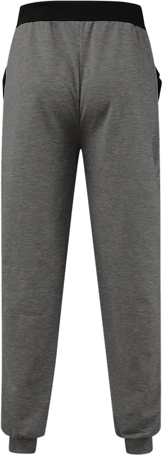 Summer Pants for Men Solid Color Elastic Waist Drawstring Pocket Slim Leg Casual Soft Fit Elasticity Trendy Trousers