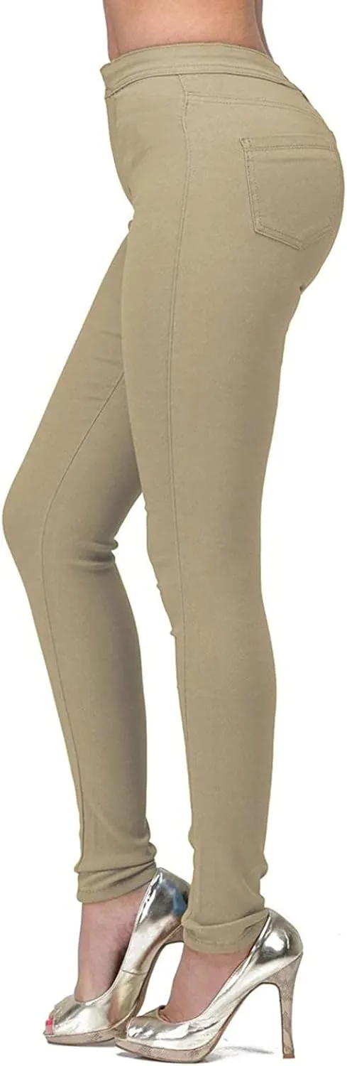 Sunward Jeggings for Women High Waisted Stretch Butt Lifting Skinny Jeans Tummy Control Slim Fit Ladies Jeans Denim Leggings