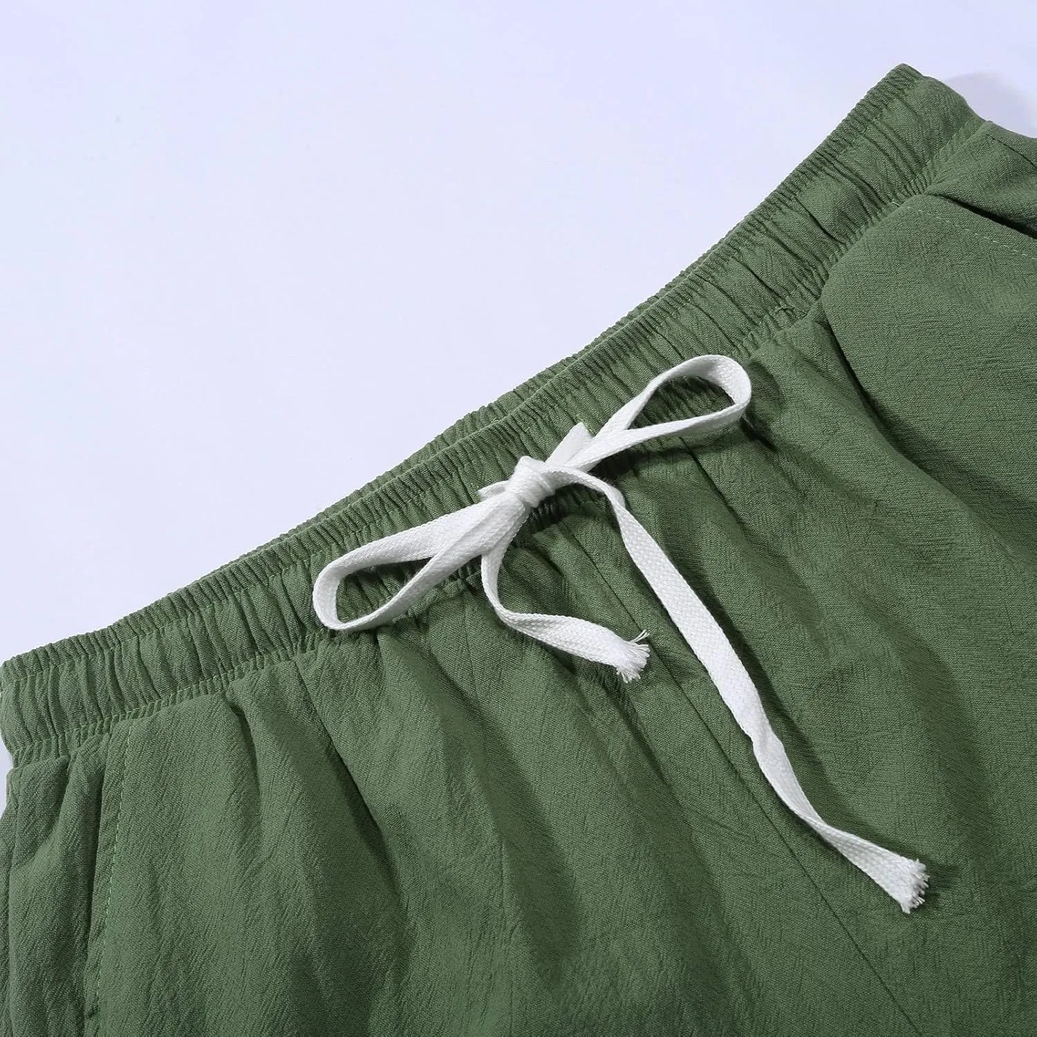 Sweatpants for Men Summer Drawstring Elastic Waist Fit Pockets Casual Athletic Summer Fresh Running Trousers