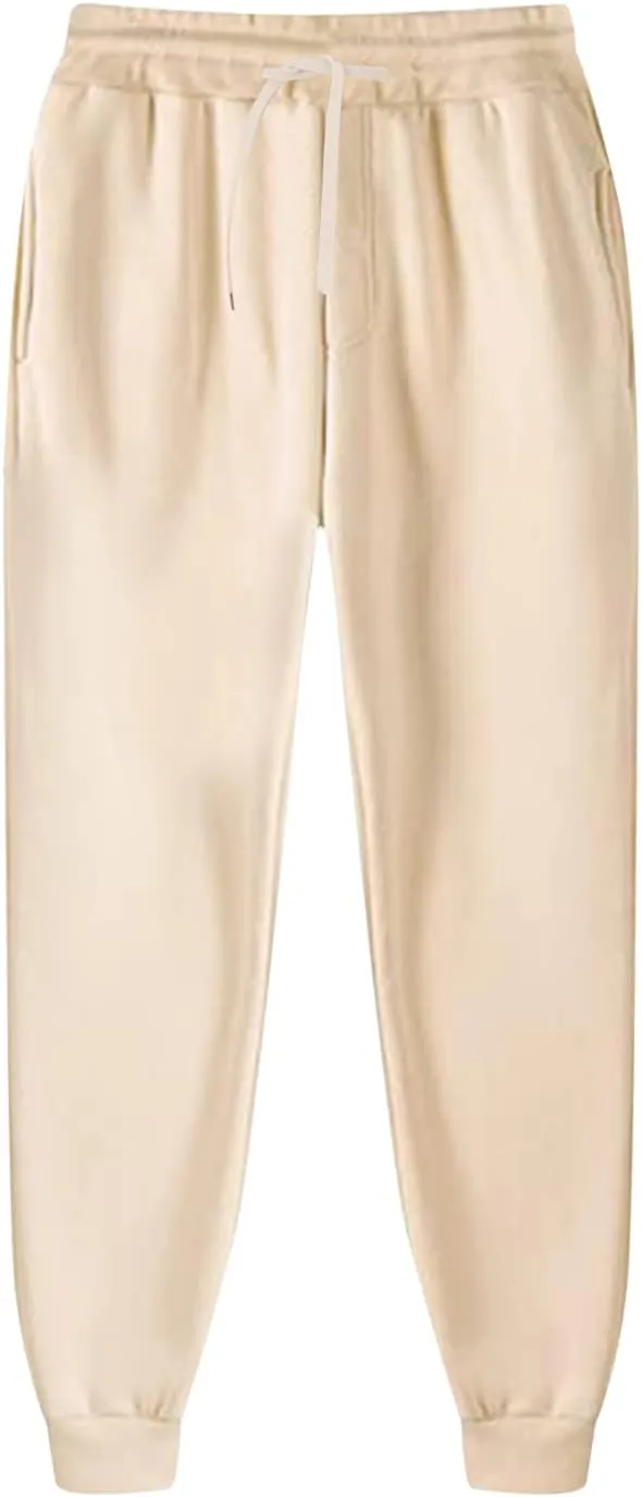 Sweatpants for Men Summer Drawstring Elastic Waist Fit Pockets Comfortable Loose Sport Clothes Fresh Joggers
