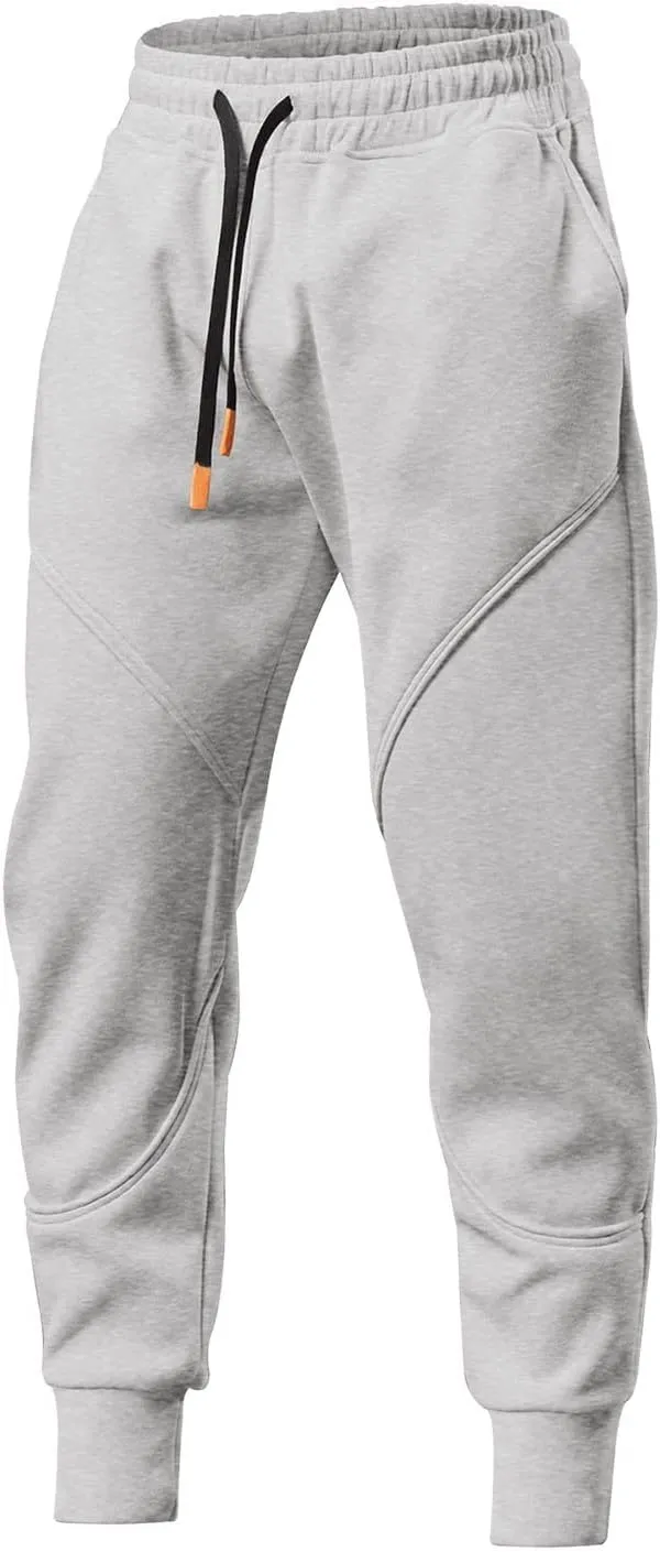 Sweatpants for Men Summer Slim Leg Drawstring Elastic Waist Pockets Breathable Soft Fit Joggers Cute Trendy Trousers