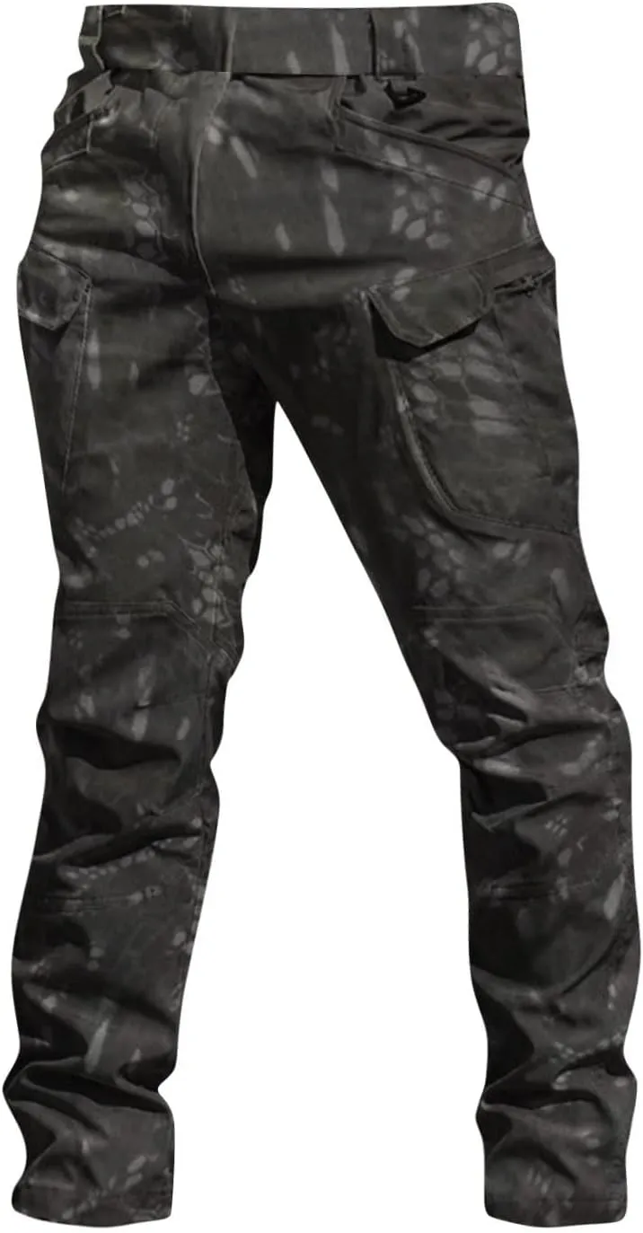 Tactical Pants for Men Cargo Pants with Multi Pockets Gym Work Pants Outdoor Hiking Pants Summer Casual Trousers