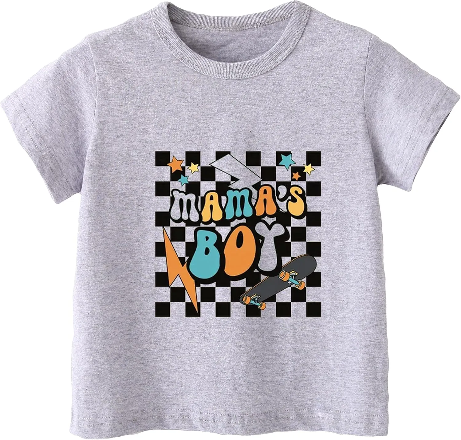 Toddler Baby Boys Short Sleeve Graphic T-Shirt Top Funny Letters Print Cotton Tee