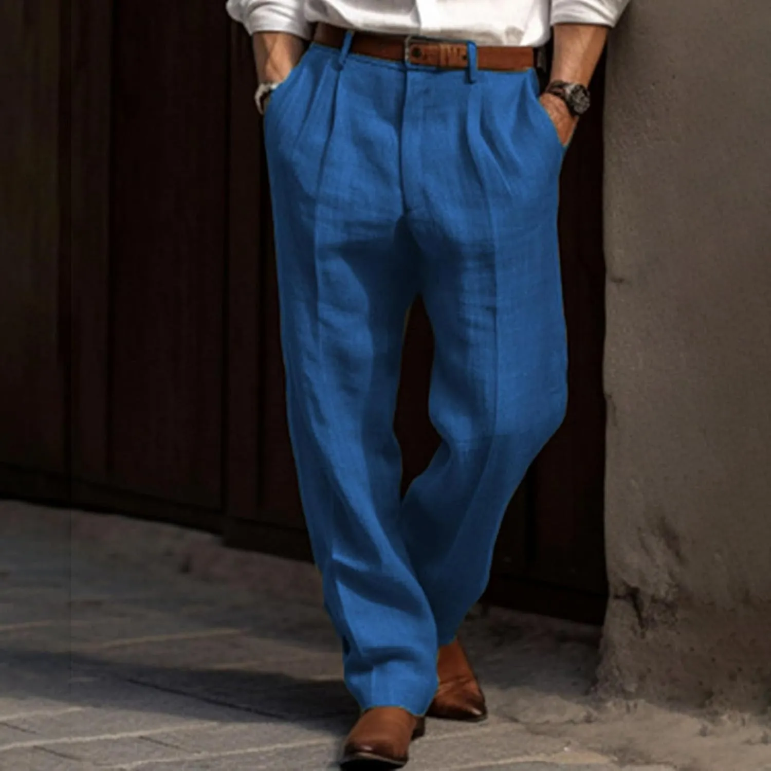 Trendy Pants for Men Summer Elastic Waist Fit Fashion Leisure Style Sport Clothes Comfy Fashion Running Trousers