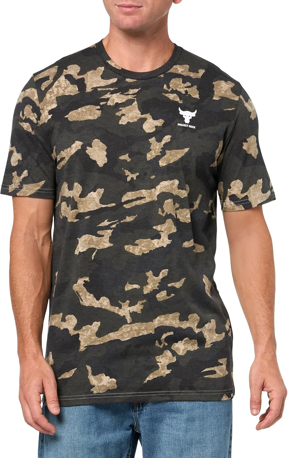 Under Armour Men's Project Rock All Over Print Short Sleeve T Shirt