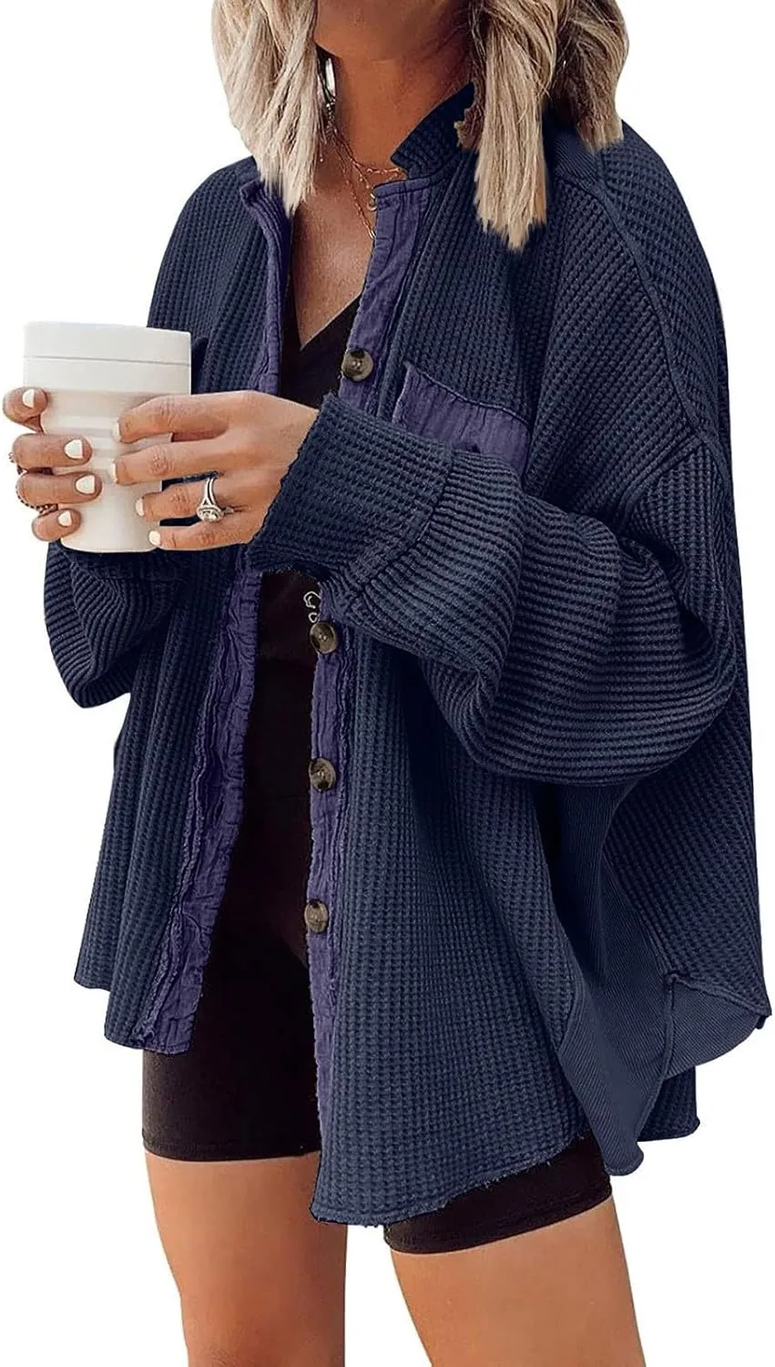 Wangxldd Ladies Fashion Casual Jacket Sweaters Long Sleeve Mid-Length Plus Size Jacket Sports Jacket Available In Plus Size