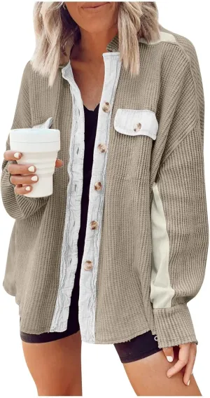 Wangxldd Ladies Fashion Casual Jacket Sweaters Long Sleeve Mid-Length Plus Size Jacket Sports Jacket Available In Plus Size