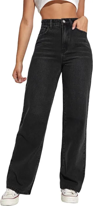 WDIRARA Women's Cow Print Ripped Jeans High Waisted Button Skinny Denim Pants