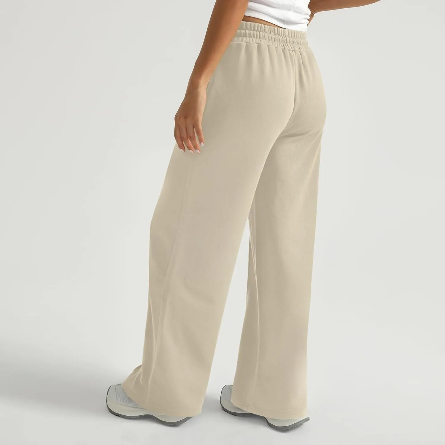 Wide Leg Sweatpants Women Baggy Drawstring High Waisted Athletic Joggers Casual Loose Lounge Wide Leg Sweat Pants