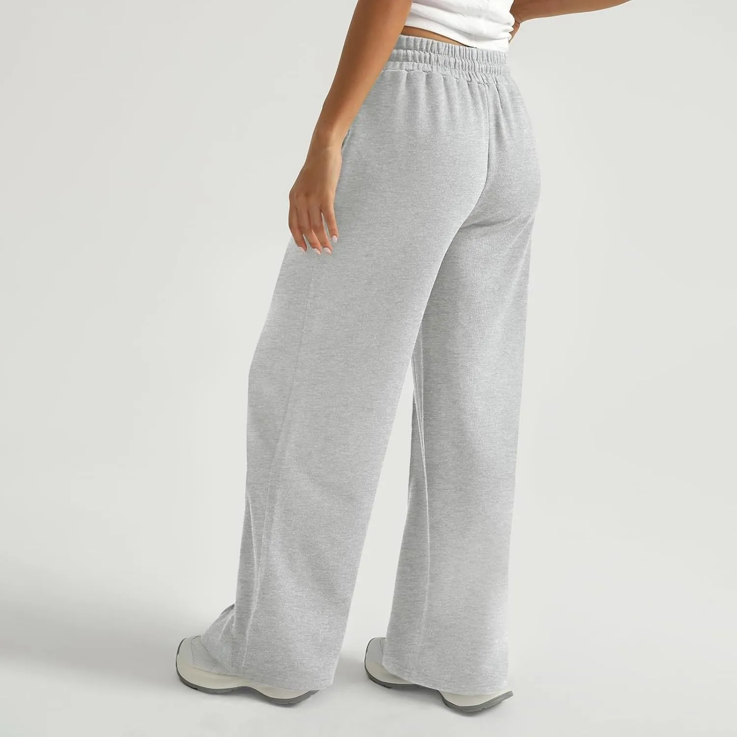 Wide Leg Sweatpants Women Baggy Drawstring High Waisted Athletic Joggers Casual Loose Lounge Wide Leg Sweat Pants