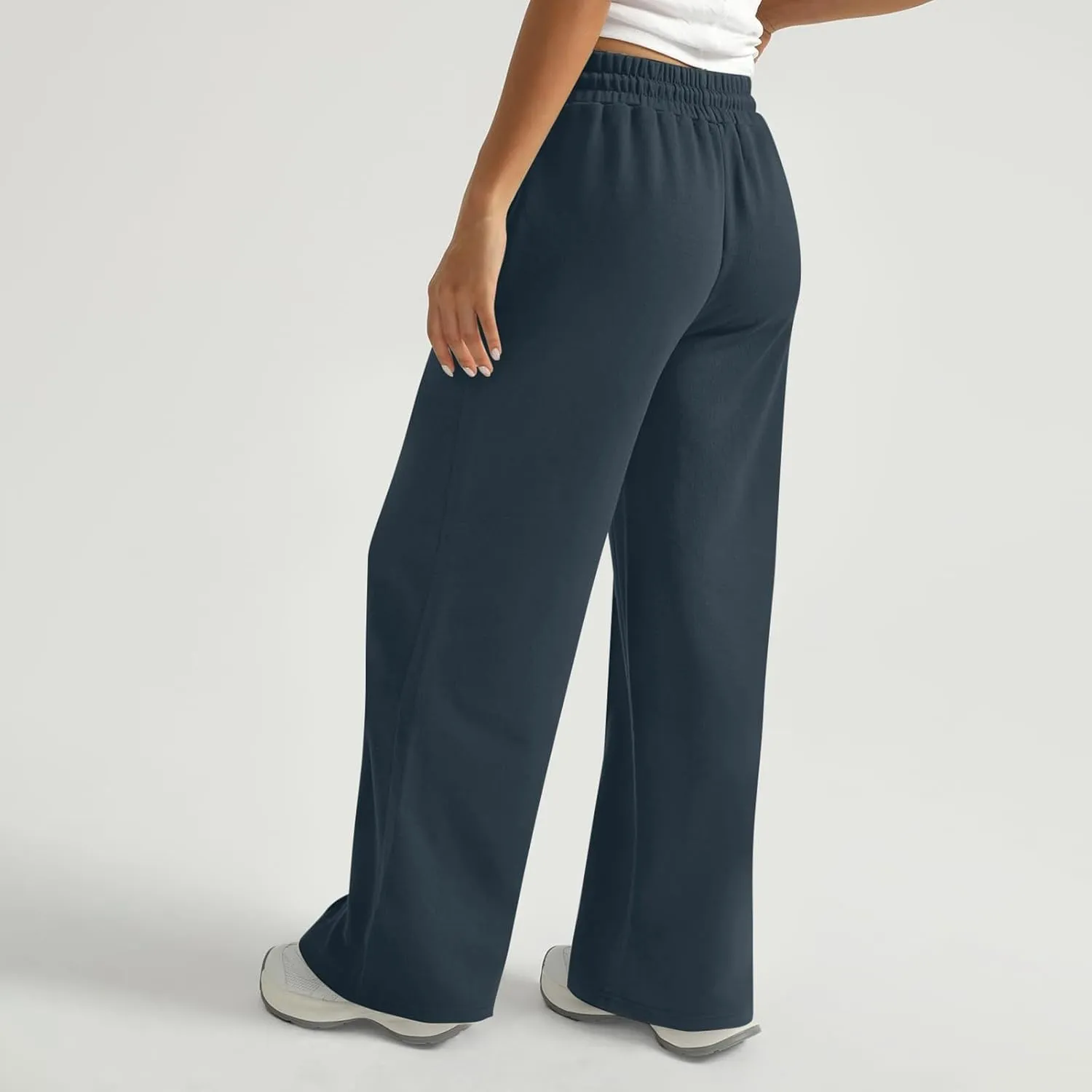Wide Leg Sweatpants Women Baggy Drawstring High Waisted Athletic Joggers Casual Loose Lounge Wide Leg Sweat Pants