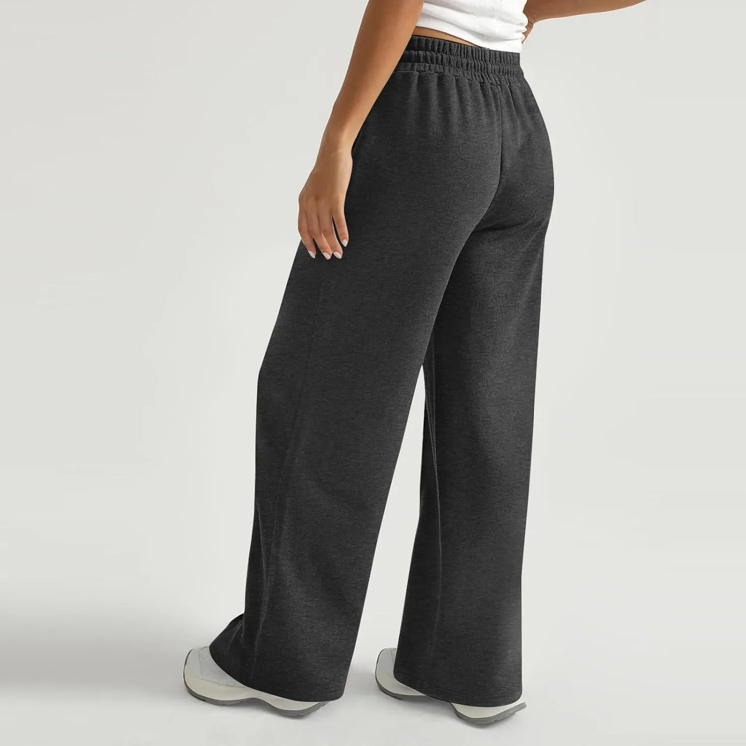 Wide Leg Sweatpants Women Baggy Drawstring High Waisted Athletic Joggers Casual Loose Lounge Wide Leg Sweat Pants