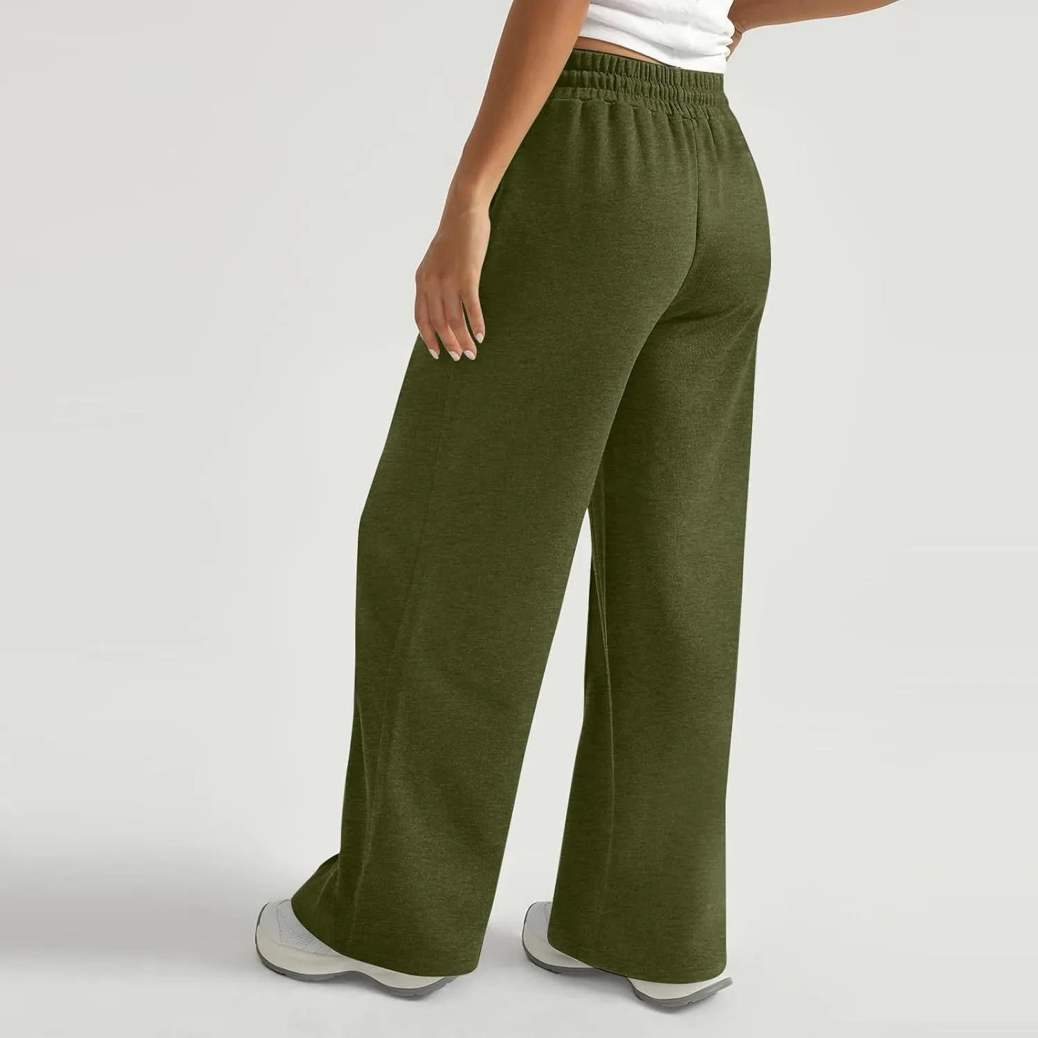 Wide Leg Sweatpants Women Baggy Drawstring High Waisted Athletic Joggers Casual Loose Lounge Wide Leg Sweat Pants
