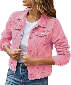 Women Crop Jean Jackets Trendy Button Up Cropped Denim Jacket Casual Spring Fall Slim Jean Coat Outerwear Tops