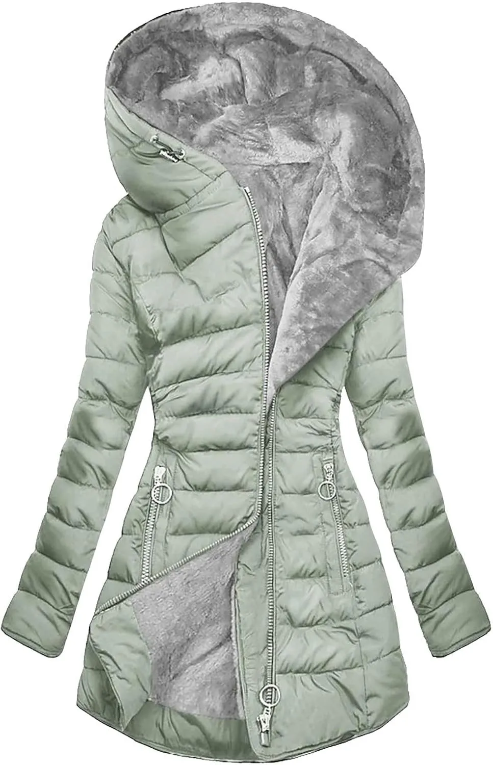 Womens Full Zip Up Hoodie Workout Sports Jacket Sweatshirt with Thumb Holes Slim Fit Long Sleeve Running Track Jacket
