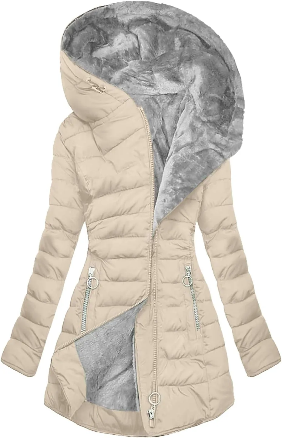 Womens Full Zip Up Hoodie Workout Sports Jacket Sweatshirt with Thumb Holes Slim Fit Long Sleeve Running Track Jacket