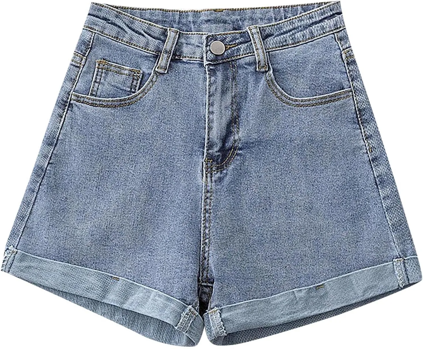 Womens Jeans Shorts High Waisted Plus Size Denim Shorts Wide Leg Cowgirl Shorts Hot Springy Soft Western Jeans Shorts