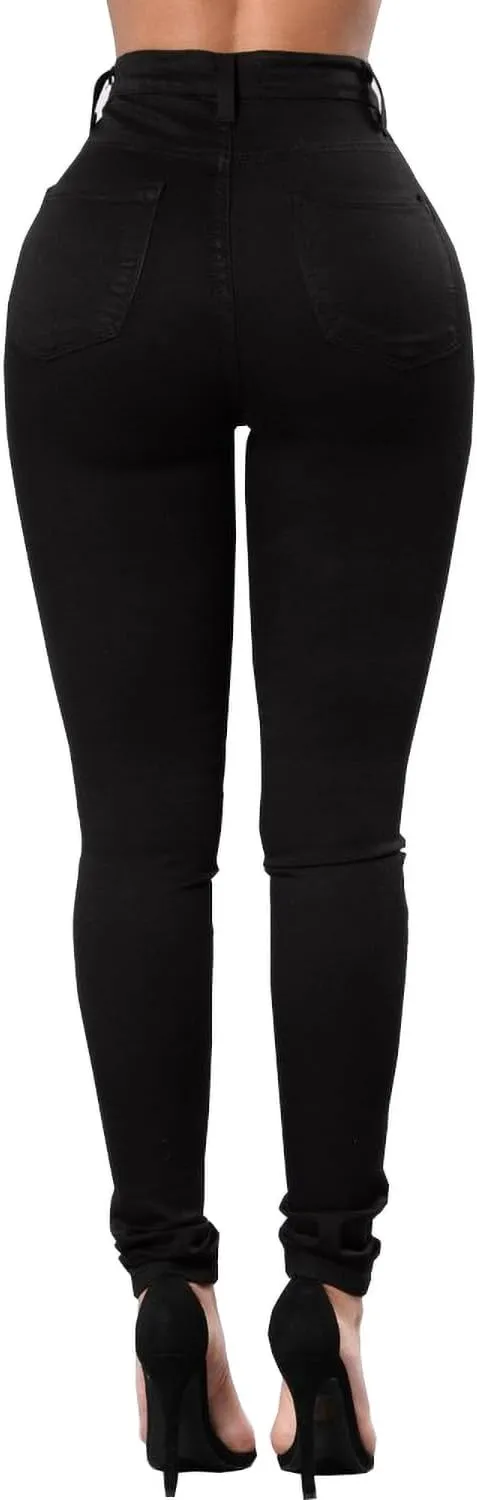 Women's Skinny Jeans High Waist Butt Lifting Denim Pants