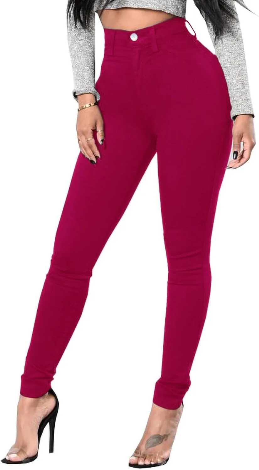Women's Skinny Jeans High Waist Butt Lifting Denim Pants