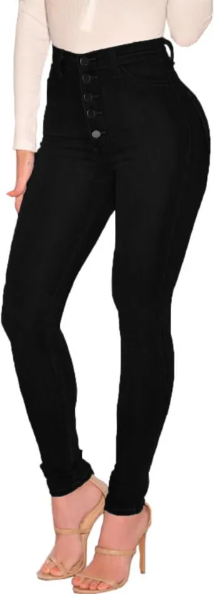 Women's Skinny Jeans High Waist Butt Lifting Denim Pants