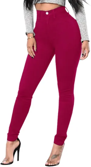 Women's Skinny Jeans High Waist Butt Lifting Denim Pants