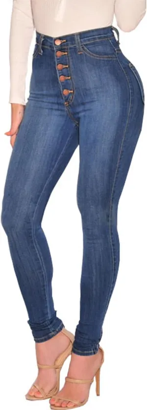 Women's Skinny Jeans High Waist Butt Lifting Denim Pants