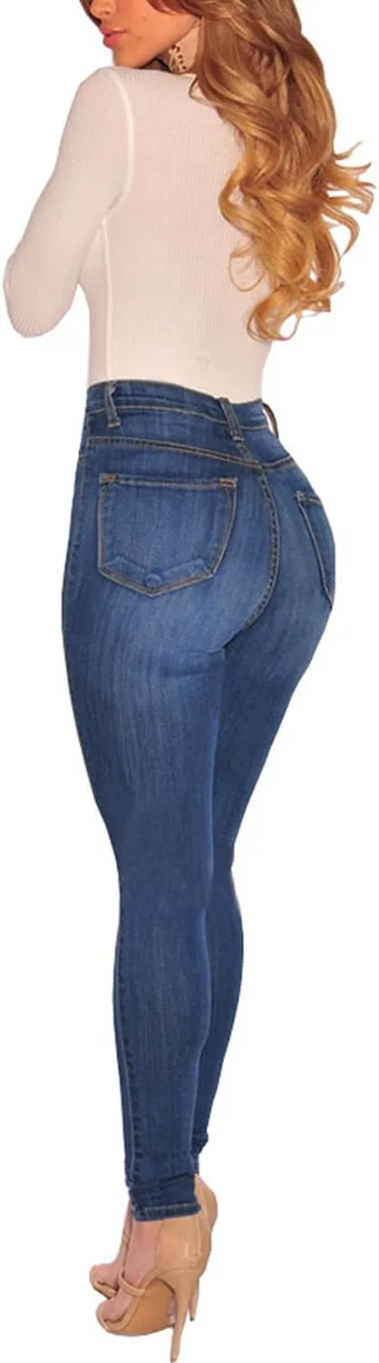 Women's Skinny Jeans High Waist Butt Lifting Denim Pants