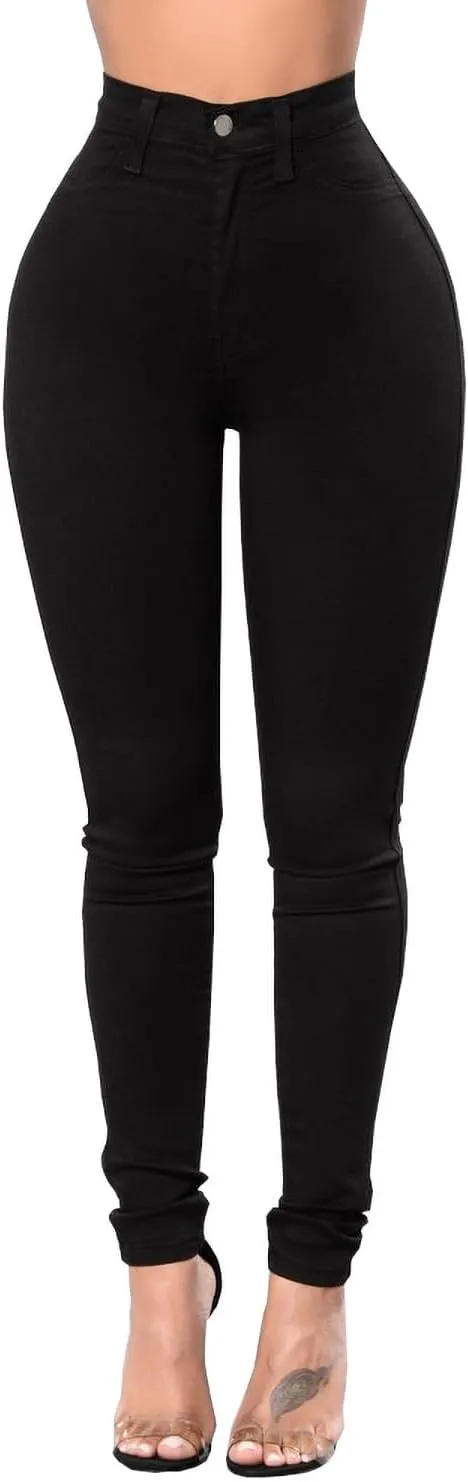 Women's Skinny Jeans High Waist Butt Lifting Denim Pants