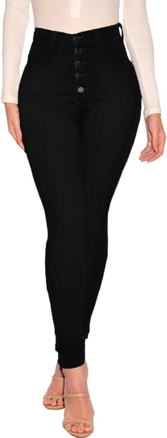 Women's Skinny Jeans High Waist Butt Lifting Denim Pants