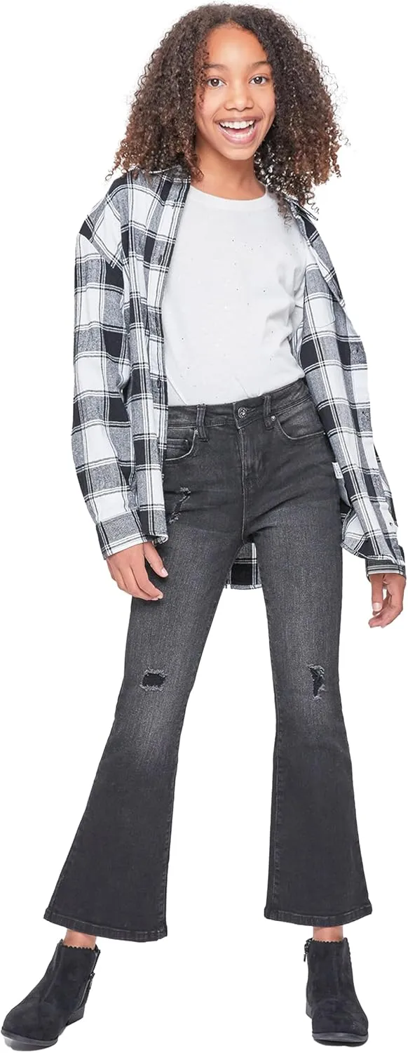 YMI Girls Bell Bottom Essential Clean Hem Jeans