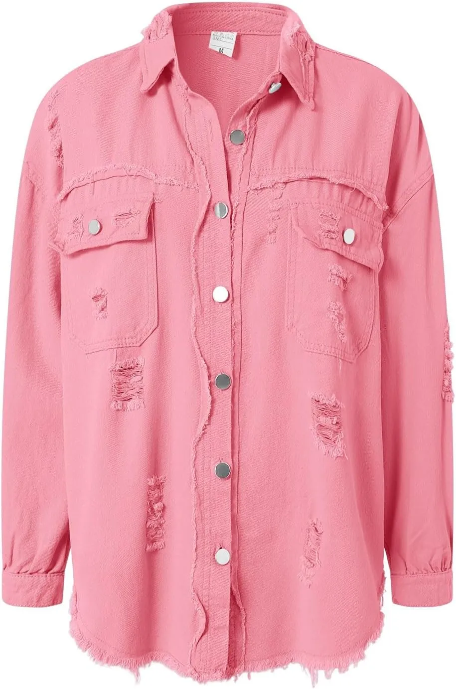 Zimbaplatinum Denim Jacket Women Short JacketWomen Fashion Washed Denim Jacket With Buttons Personality Street Jeans